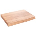 Benkeplate til bad lysebrun 40x30x 2-4  cm behandlet heltre