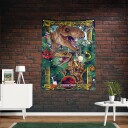 Jurassic Park Veggbanner 125x85 cm med Metaleyeletter