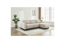 Reclinersofa med hjørne Loft24 Hjørnesofa Loft24 Skaane med elektrisk recliner Vit Höger Manchester  