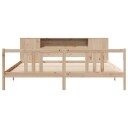  Seng med bokhylle uten madrass 180x200 cm heltre furu 3322287
