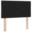  LED Sengegavl Diamant Blokk Design Svart 80 cm Stoff