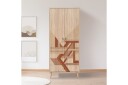 Bertoaria Garderobe 80x190 cm Brun - Hanah Home