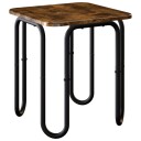 vidaXL Kaffebord Røkt Eik 40 x 40 x 45 cm Konstruert tre