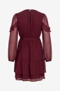 Vila   Kjole viElly L/S Flounce Dress   Rød