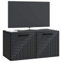  Vegghengt TV skap Svart 59,5 x 31 x 30 cm Konstruert tre