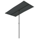 vidaXL Parasoll med aluminiumsstang 180x130 cm antrasitt