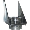 5" Metalbestos Multi50 veggstøtte silver 5 inch