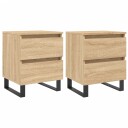  Nattbord 2 stk sonoma eik 40x35x50 cm konstruert tre