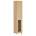  Highboard sonoma eik 34,5x34x180 cm konstruert tre