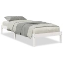  Ekstra lang sengeramme uten madrass hvit 100x220 cm heltre furu