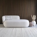 Mykonos sofa daybed med pute natur.