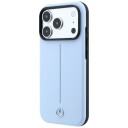Mercedes skinnetui med delvis omslag, Iconic Line, MagSafe til iPhone 18/17 Pro Max Blå