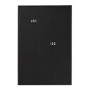 Design Letters bokstavstavle A2 Svart
