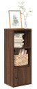 Bokhylle brun eik 31x24x77 cm konstruert tre