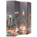 vidaXL Sammenleggbar romdeler 160x170 cm New York natt