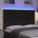  LED Hodegjerde Svart 72 cm Fløyel