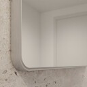 Loevschall Refine Square speil, 60x100 cm, børstet aluminium