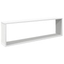 vidaXL Vegghyller kubeformet 2 stk hvit 100x15x30 cm sponplate