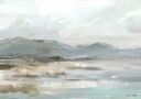 Gray Beige Seascape Plakat Plakat / 70x100cm