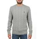 Ralph Lauren Ls Driver Cn-Long Sleeve-Sweater Fawn Grey Heather