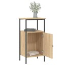  Nattbord 2 stk sonoma eik 41x31x80 cm konstruert tre 8720845938857
