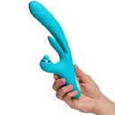 Good Vibes Only Lisa Støtende Rabbitvibrator med G-punktstimulator - Turkis