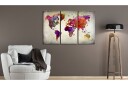 Bilde World Mosaic Of Colours 90x60 Artgeist sp. z o. o.