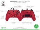 PowerA Enhanced Wired Controller - Xbox Series X/S - Artisan Red