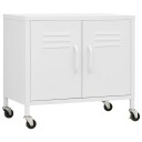 vidaXL Oppbevaringsskap hvit 60x35x56 cm stål