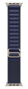 Apple 49mm Navy AlpineLoop -Medium Natural Titanium Finish