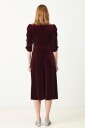 Jumperfabriken   Fløyelkjole Kali Dress   Rød
