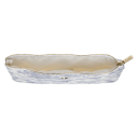 DARK Velvet Small Pouch Country Blue Savannah Pattern