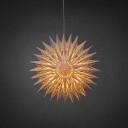 Trendcollection Vinudstjerne med ledlys hvit - 60 cm