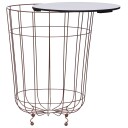 vidaXL Salongbord gull Ø 40 cm