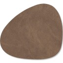 Lind Dna Curve Double Glassunderlag 11x13 cm Brun/Sand