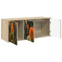 vidaXL Vegghengt TV skap ZAANDAM 102 x 33 x 40 cm Sonoma eik