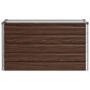 vidaXL Hevet Hagebed Svart 100 x 40 x 55 cm kaldvalset stål