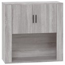 vidaXL Veggskap grå sonoma 80x33x80 cm konstruert tre
