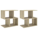 vidaXL Nattbord 2 stk sonoma eik 50x30x51,5 cm sponplate
