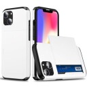 iPhone 15 Hybrid-deksel med Skyvekortholder Hvit