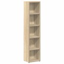  CD-hyller 2 stk sonoma eik 21x16x93,5 cm konstruert tre
