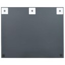 vidaXL Rammeløst speil 100x60 cm glass