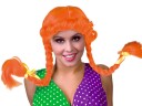 Carnival Oransje Parykk For Kvinner.Size-One Size