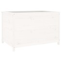 Høybed for hage hvit 119,5x82,5x78 cm heltre furu