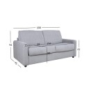 Sovesofa HOME4YOU Provo 2 seter Grå   grå