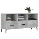 vidaXL TV-benk betonggrå 120x35x48 cm konstruert tre 8720845944810