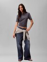 Calvin Klein Jeans Ss Classic Foil Monologo Tee Grey L