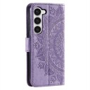 Samsung Galaxy S23 5G Mandala Series Lommebok-deksel Lilla