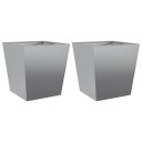  Plantekasser 2 stk 40x40x40 cm galvanisert stål