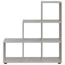 vidaXL Bokhylle betonggr? 107 cm konstruert tre
